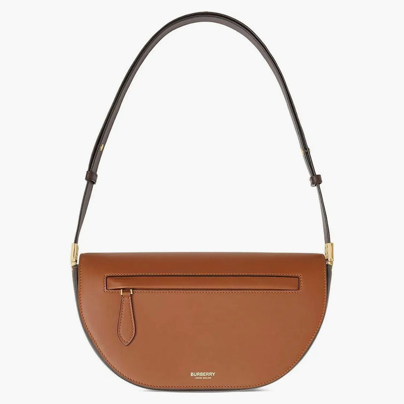 Burberry liten olympia läderväska solbränna