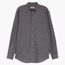Burberry Malé měřítko kontrolovat bavlněnou košili tmavě šedá