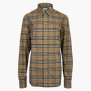 Burberry a pequeña escala camisa marrón marrón