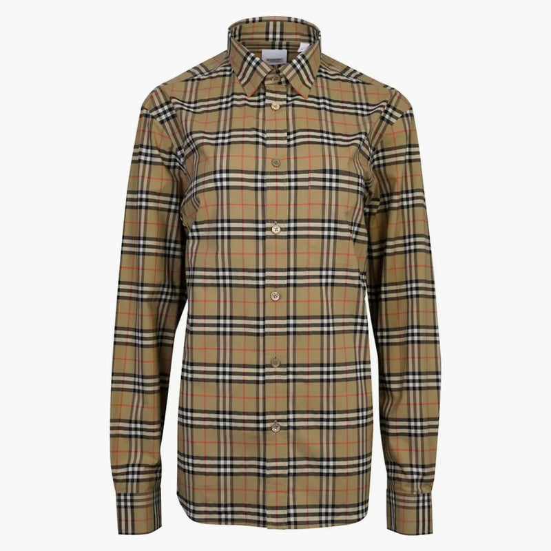 Burberry Small Scale Check Shirt Brown