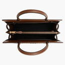 Burberry Small Vintage Check Two Handle Title Bag Archive Beige Brown