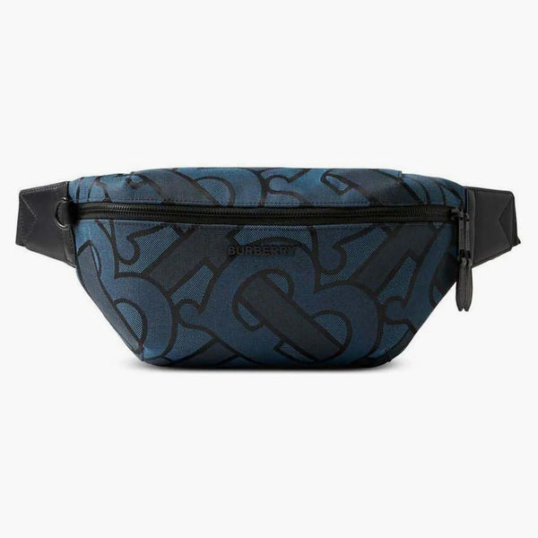 Burberry Sonny Monogram-Jacquard Belt Bag Blue