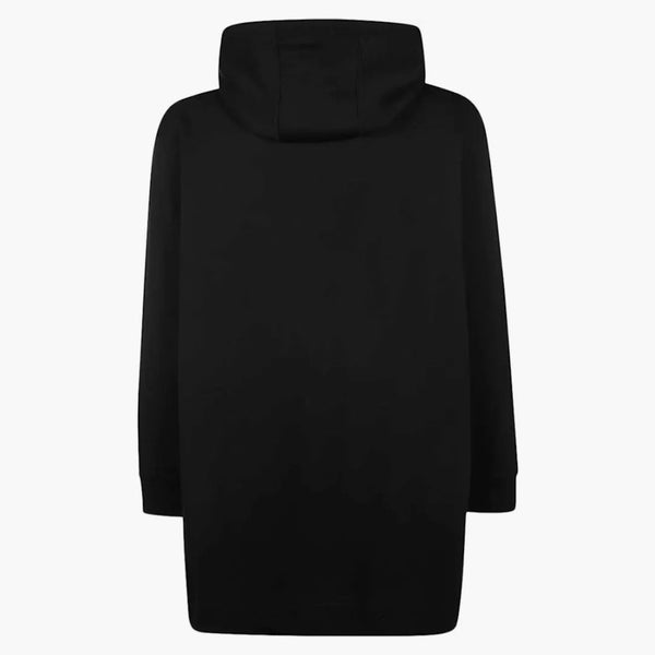 Burberry šlapala lem bavlny nadměrná mikina černá/archiv béžová