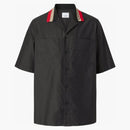 BURBERRY STRIPE ICON CAMP CAMP Shirt Black/Red/Beige
