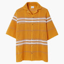 Burberry Stripe PointElle Pletení nadměrná košile oranžová