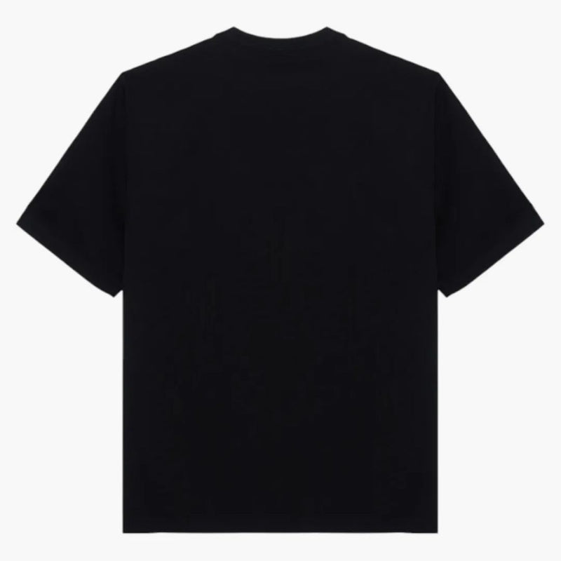 Burberry rand trim ficka bomull t-shirt svart