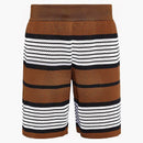 Burberry Striped Mesh Shorts Brown