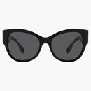 Burberry Sunglasses Butterfly Frame Black Beige Vintage Check (40806111)