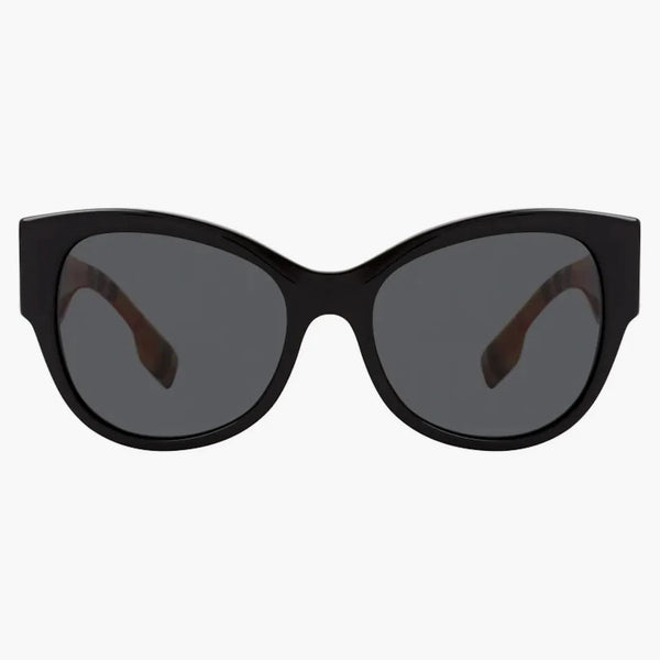 Burberry Solglasögon Butterfly Frame Black Beige Vintage Check (40806111)
