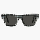 Burberry Sunglasses Ernest Square Frame Black White Check (40823051)