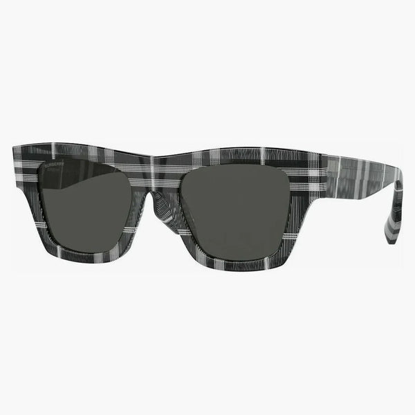 Burberry Solglasögon Ernest Square Frame Black White Check (40823051)