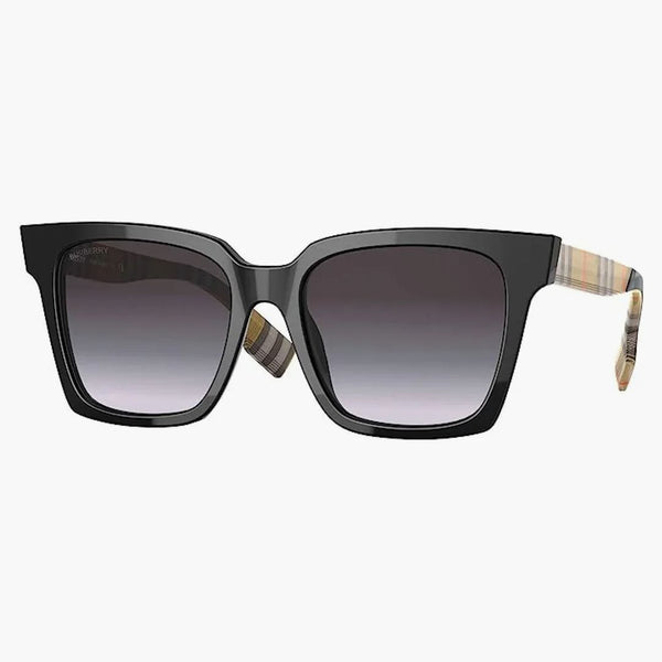 Burberry Solglasögon Maple Square Frame Black Beige Vintage Check (40816711)