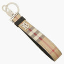 Burberry Tb Check Keychain Beige/black