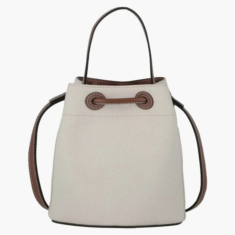 Burberry TB bomullshinkväska brun