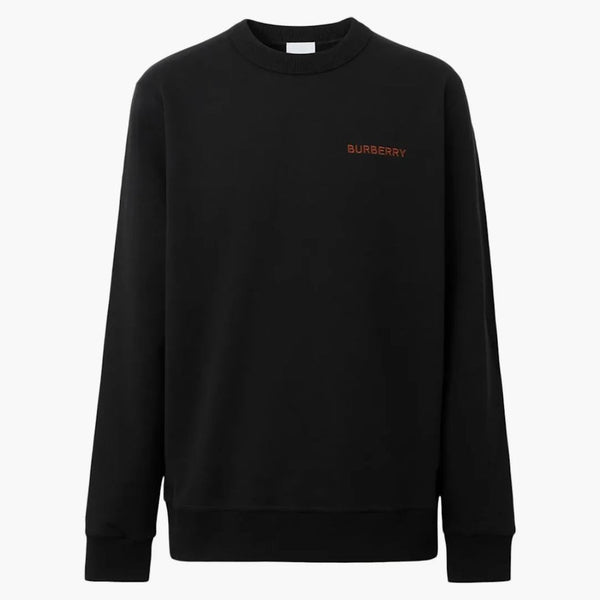 Burberry tb logo-embroidered crewneck sweatshirt svart