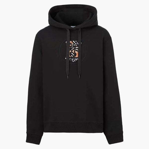 BURBERRY TB Monogram Hoodie Black
