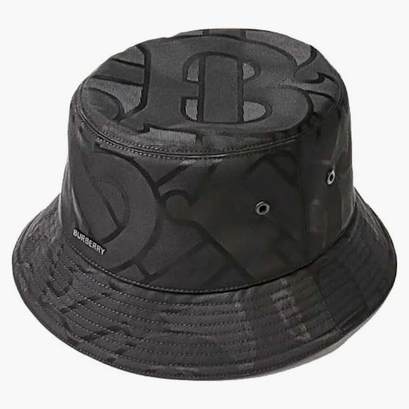Burberry TB Monogram Jacquard Bucket are negru