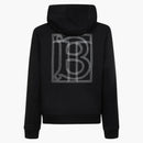 Burberry TB Monogram Logo-inbruten hoodie svart