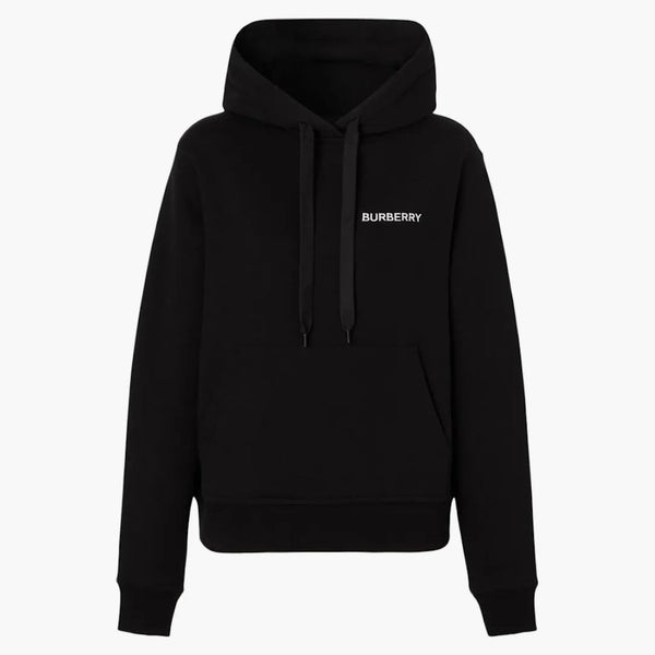 Burberry TB Monogram Logo-inbruten hoodie svart