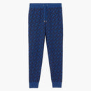 Burberry TB Monogram mönster Sweatpants Royal Blue
