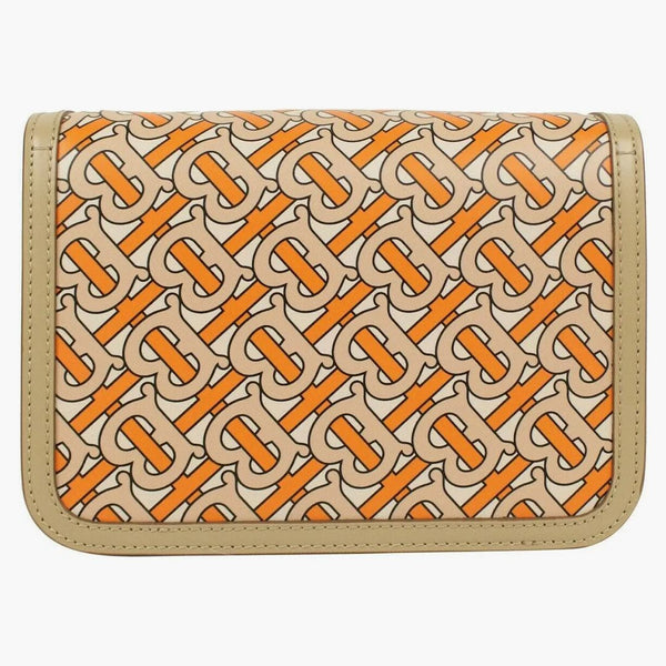 Burberry TB axelväska monogram liten beige/orange