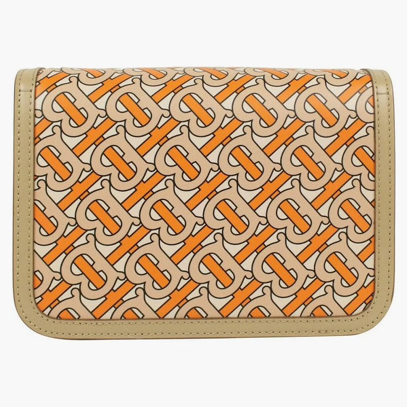 Burberry TB axelväska monogram liten beige/orange