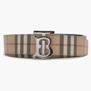 Burberry Reversible Monogram Motif Vintage Check Belt 1.4 Width Archive Beige