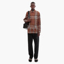 Burberry Tartan Motif Cotton Shirt Brown