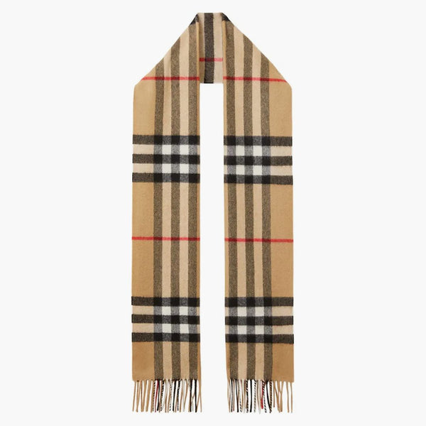 Burberry the Classic Check Cashmere Scarf Archive Beige