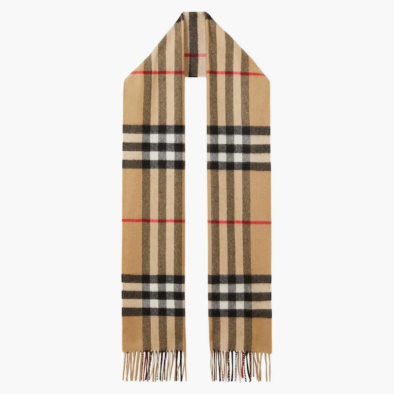 Burberry den klassiska check kashmir halsdukarkivet beige
