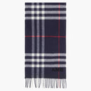 Burberry the Classic Check Cashmere Scarf Navy