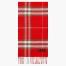 Burberry the Classic Check Cashmere Scarf Red