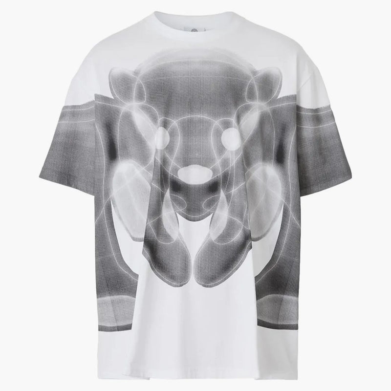 Burberry Thomas Bear Print Cotton Oversized T-shirt White/grey