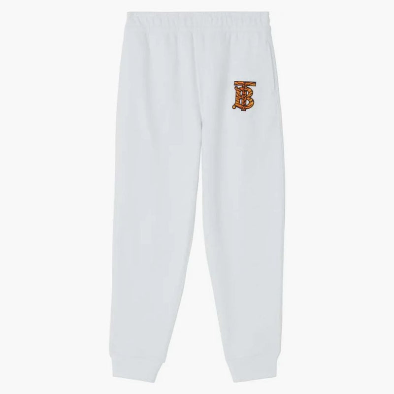 Burberry Tiger Tb Monogram Motif Sweatpants White