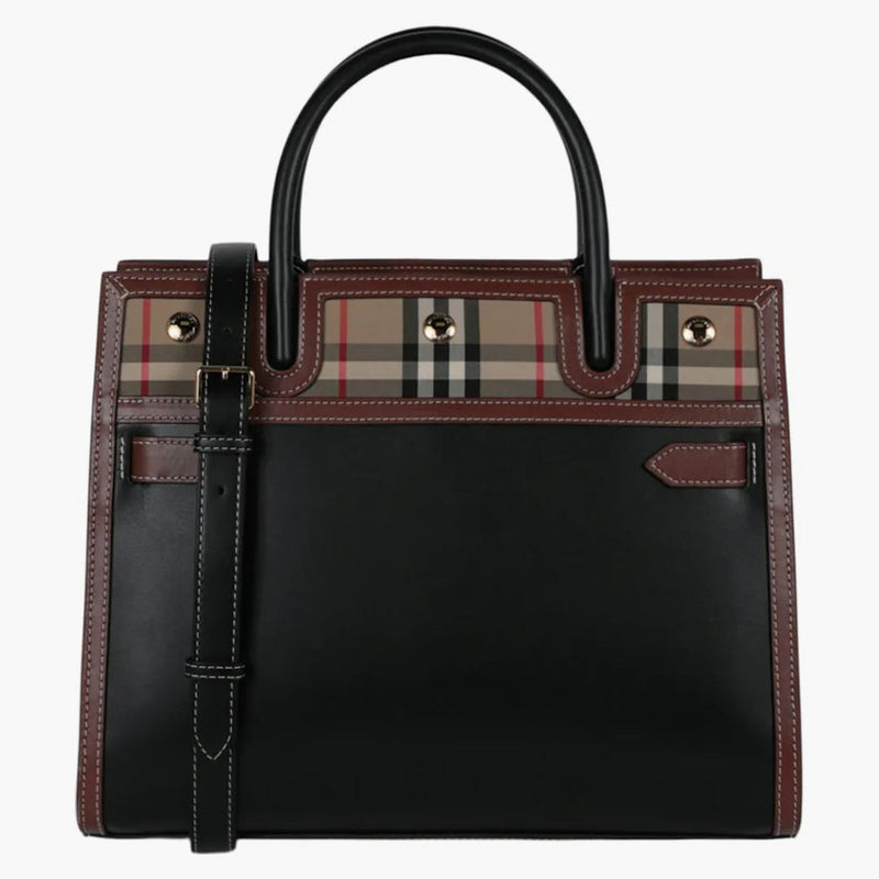 Burberry titel axelväska svart