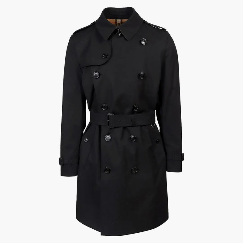 Burberry Traditionell check foder bomullsgravrock svart