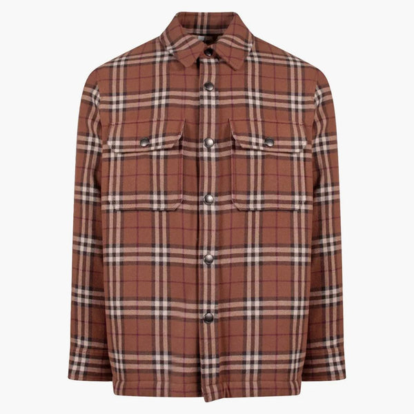 Burberry Traditional Check Print Jacket Brown