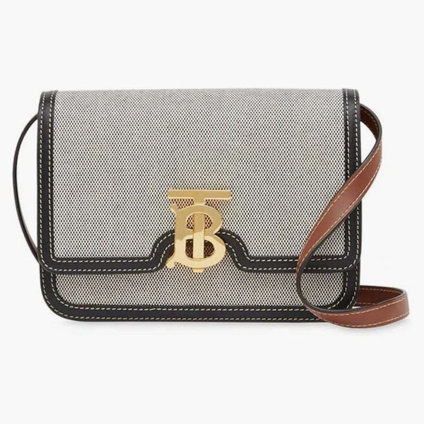 Burberry tri-ton tb liten crossbody grå