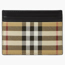 Burberry Vintage Check (5 slot) Card Case Black/Archive Beige