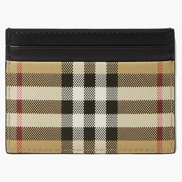 Burberry Vintage Check (5 Slot) Card Case Black/archive Beige