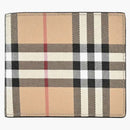 Burberry Vintage Check 8 Card Slot Wallet Beige/black