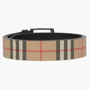 Burberry Vintage Check and Leather Belt Archive Beige/Black