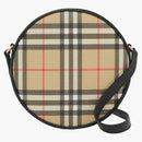 Burberry Vintage Check and Leather Louise Crossbody Bag Archive Beige/Black