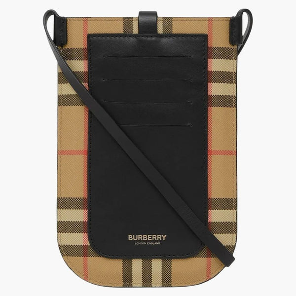 Burberry vintage check Anne telefonfodral med remarkiv beige/svart