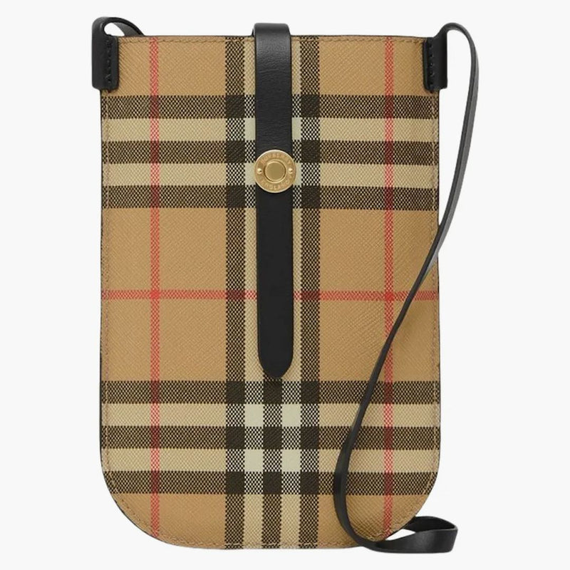 Burberry vintage check Anne telefonfodral med remarkiv beige/svart