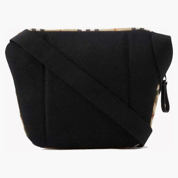 Burberry Vintage Check Bonded Cotton Archie Crossbody Beige