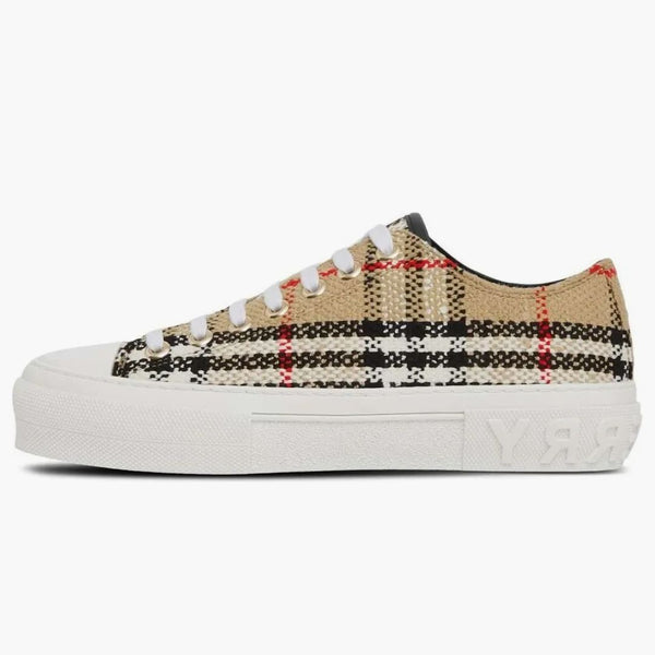 Burberry Vintage Check Boucle Low-top Sneakers Beige (women's)