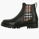 Burberry Vintage Check Chelsea Boots Black Archive Beige (women's)