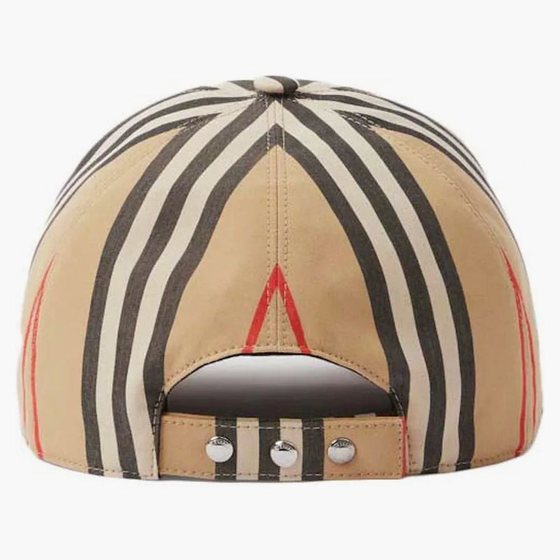 Burberry Vintage Check Cotton Monogram Motif Baseball Cap Beige