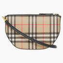 Burberry Vintage Check Cotton Olympia Pouch Archive Beige
